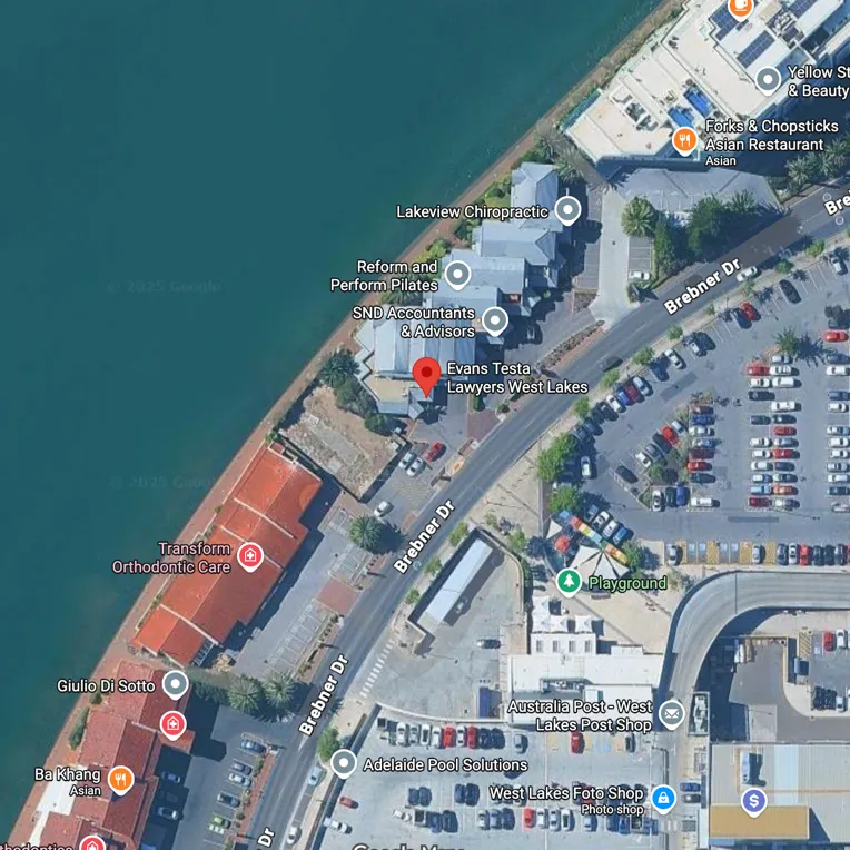 Evans Testa West Lakes office location on a map.